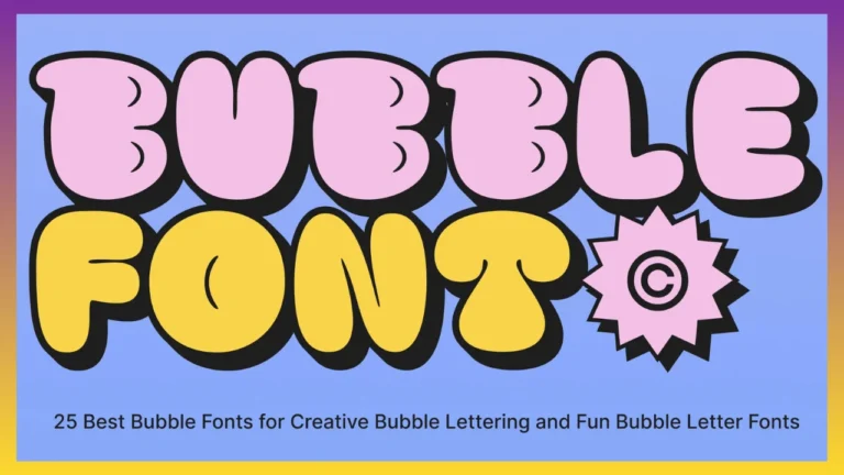 bubble letters font