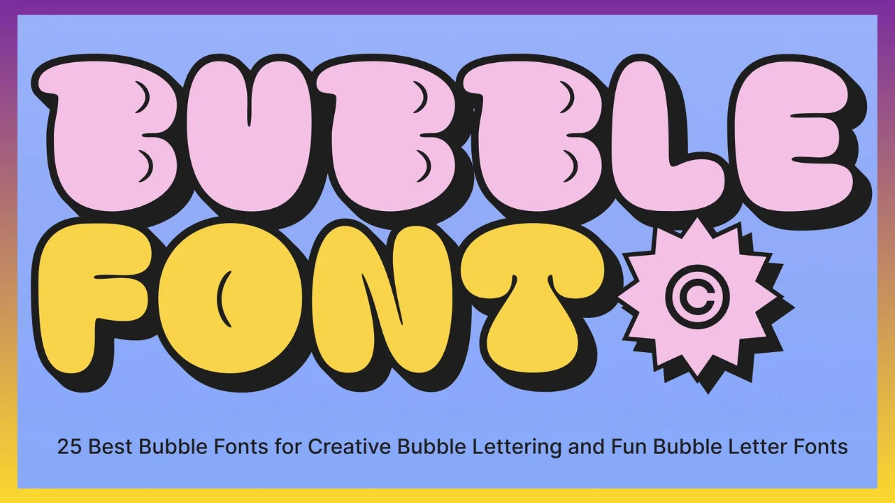 bubble letters font