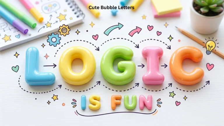 Cute Bubble Letters Easy Step-by-Step Guide for Beginners