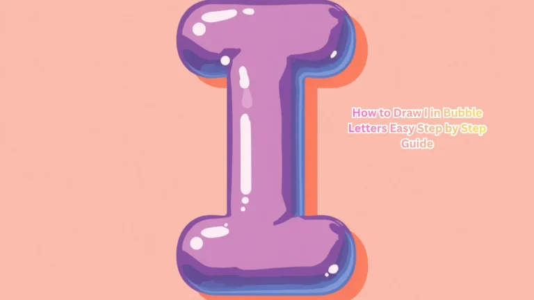How to Draw I in Bubble Letters Easy Step by Step Guide