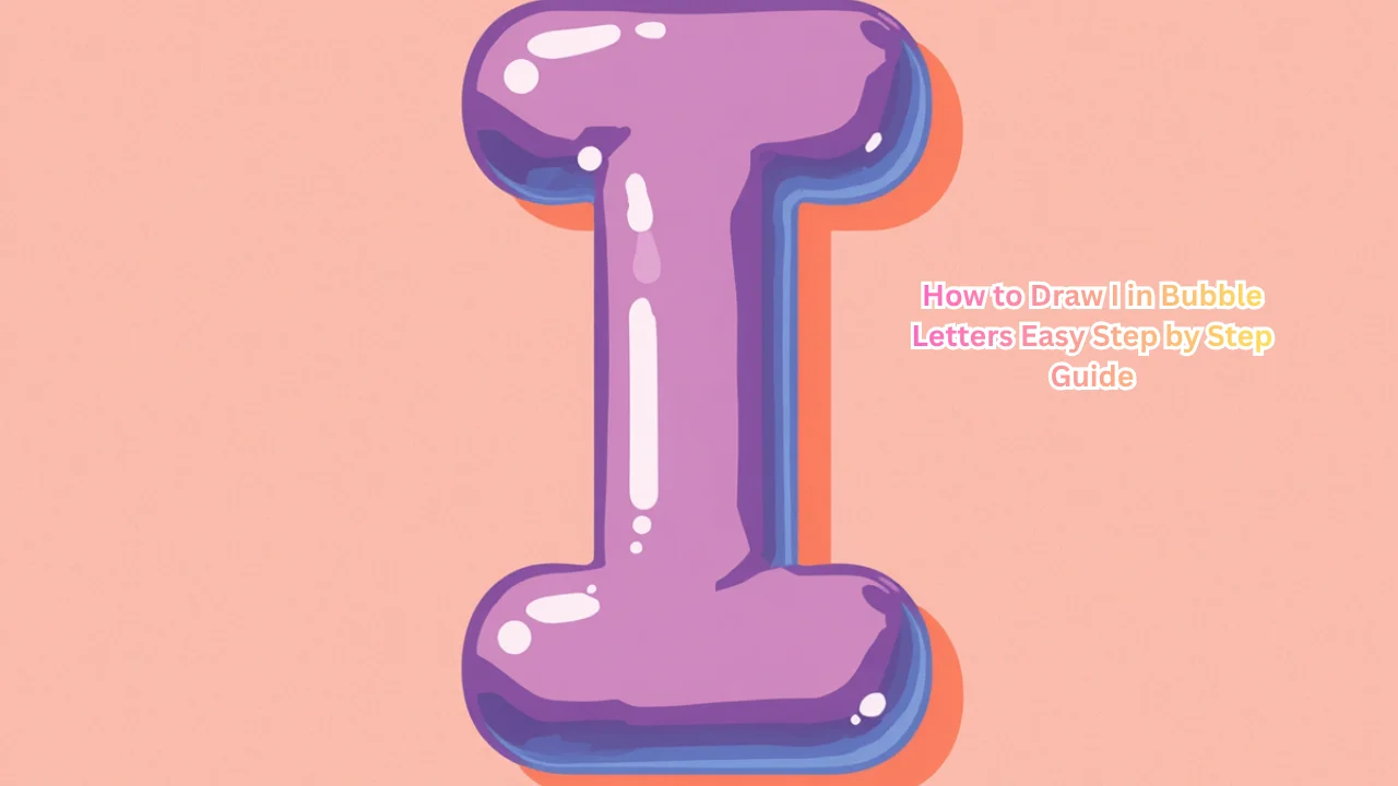 How to Draw I in Bubble Letters Easy Step by Step Guide