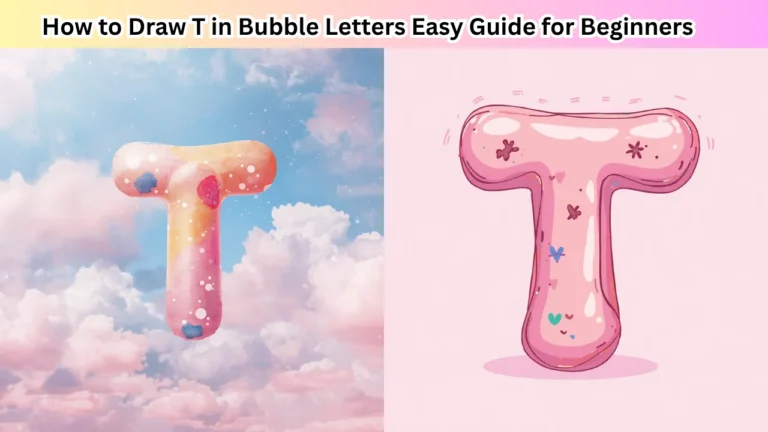 How to Draw T in Bubble Letters Easy Guide for Beginners