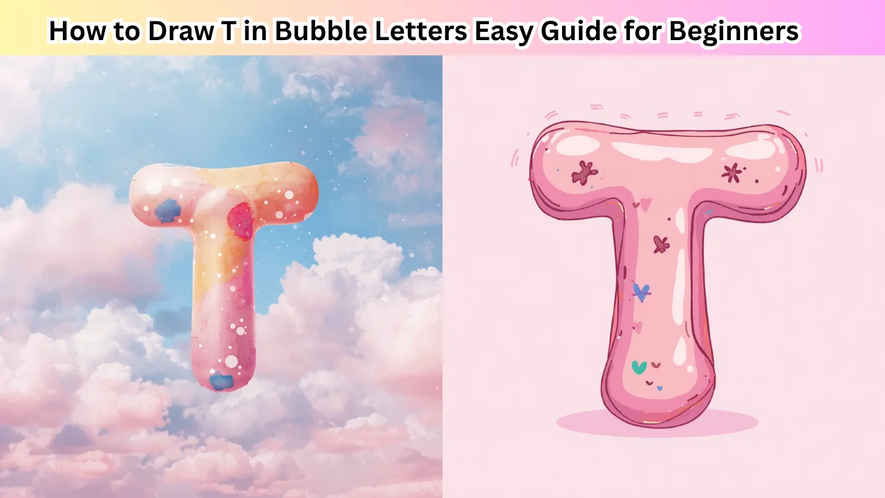 How to Draw T in Bubble Letters Easy Guide for Beginners