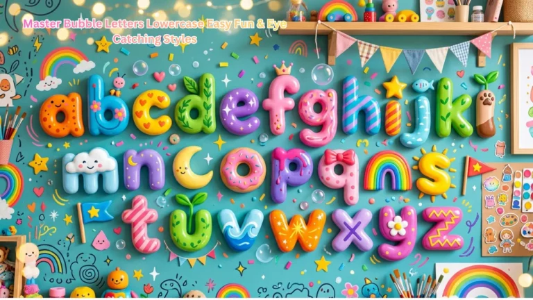 Master Bubble Letters Lowercase Easy Fun & Eye Catching Styles