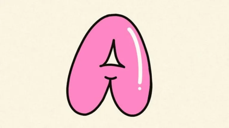 bubble letters a
