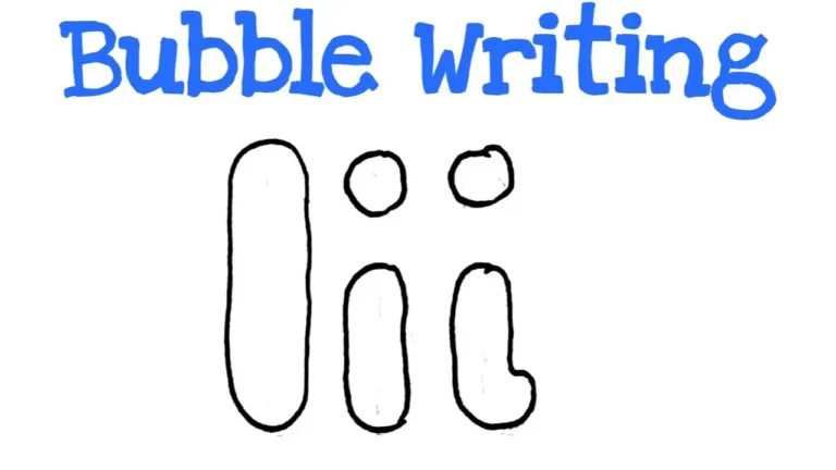 bubble letters i
