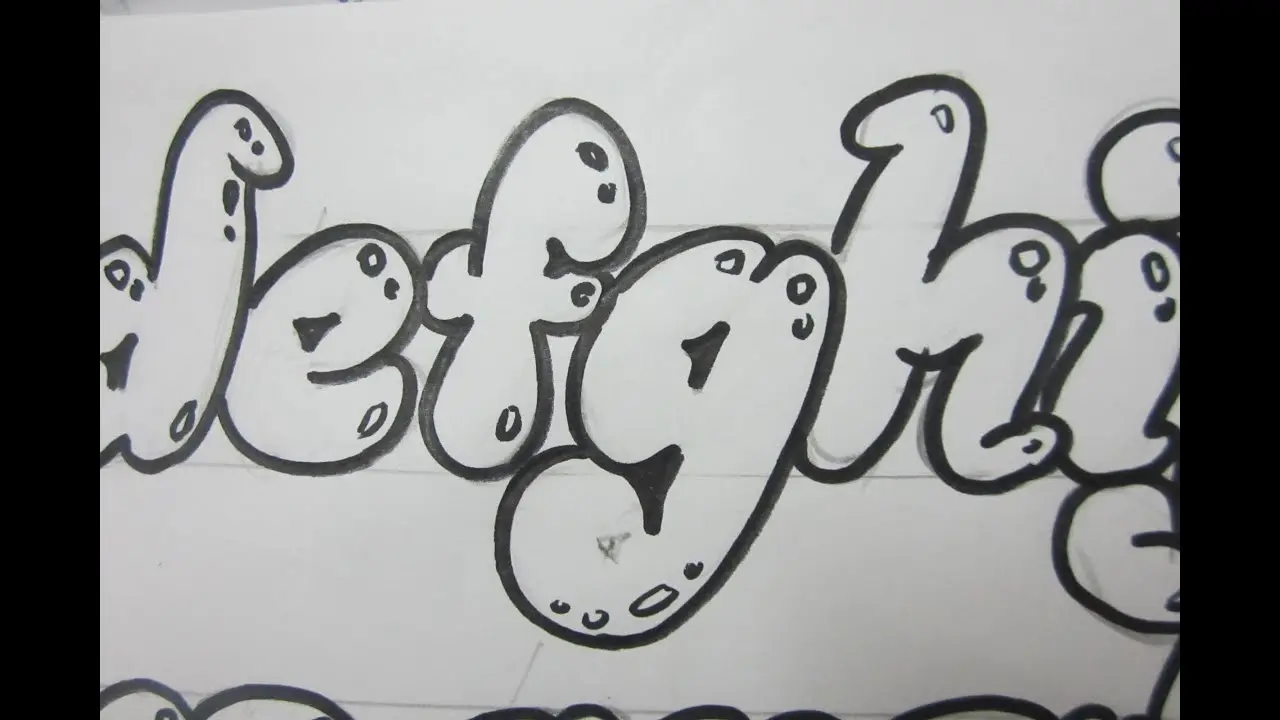 bubble letters lowercase