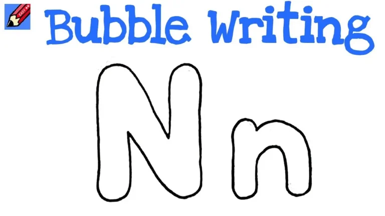 bubble letters n