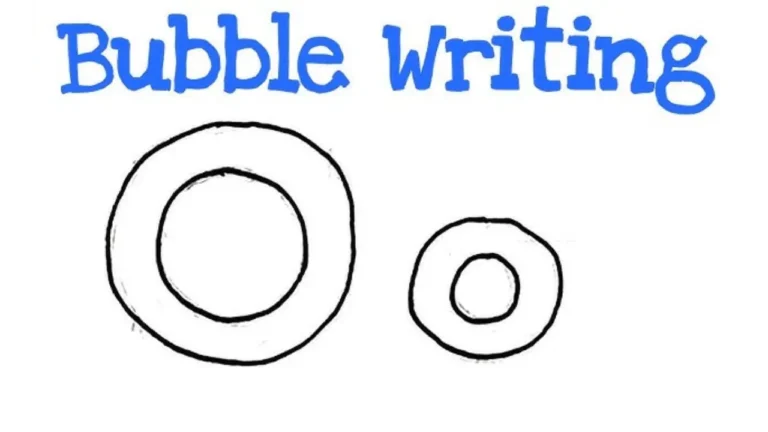 bubble letters o