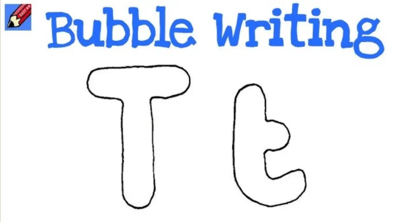 bubble letters t