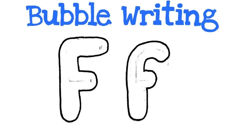 f in bubble letters