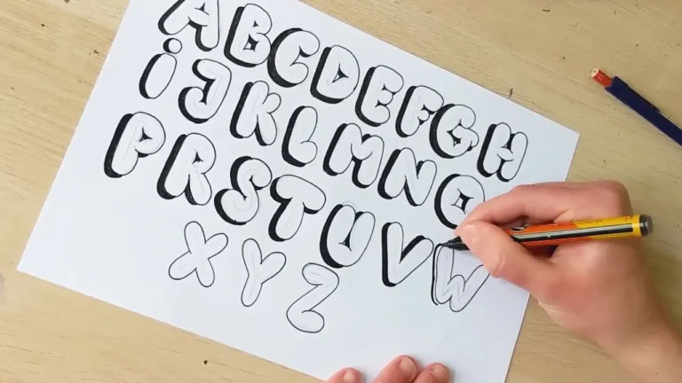 how to do bubble letters