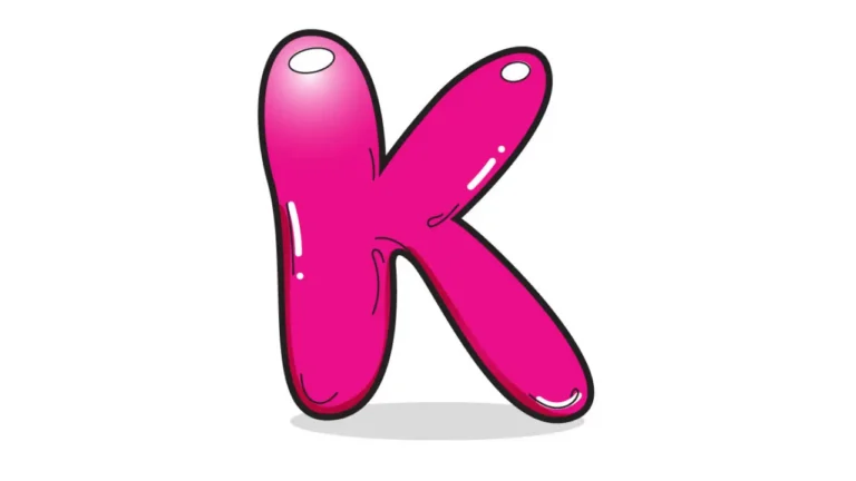 k in bubble letters