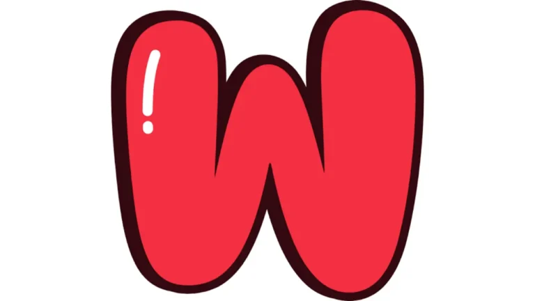 w in bubble letters
