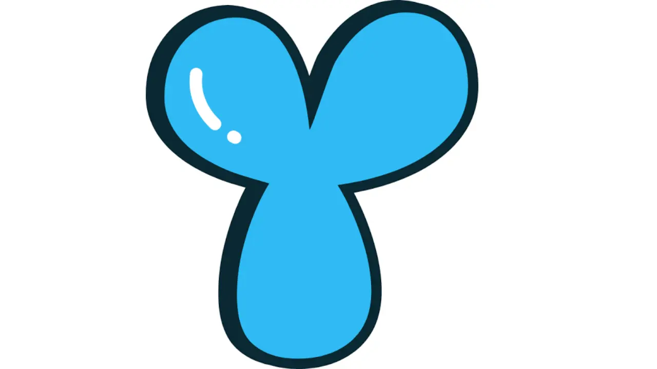 y in bubble letters