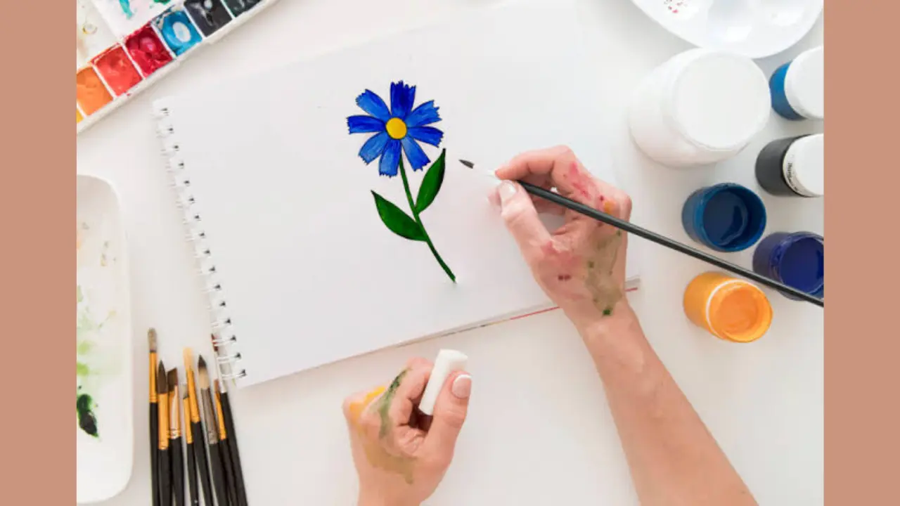 easy flower drawing