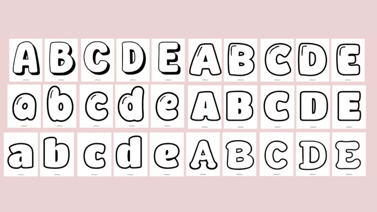 printable bubble letters