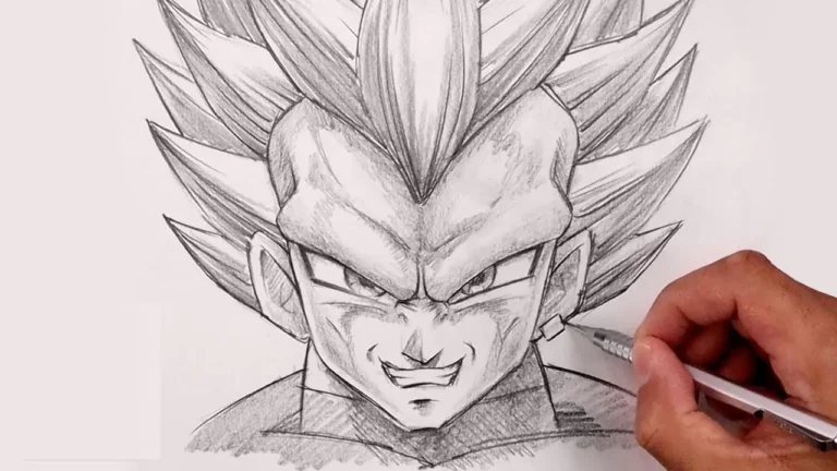 vegeta drawing
