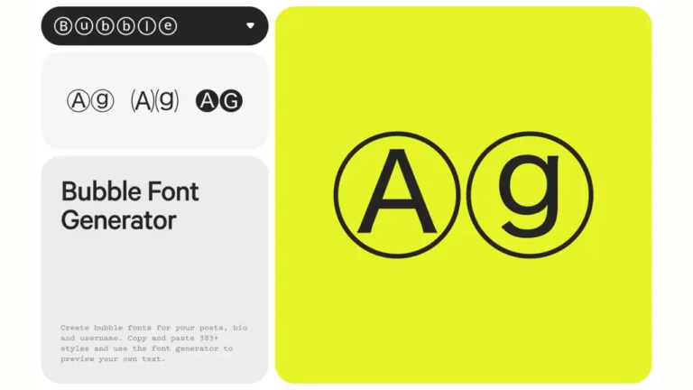 bubble letters generator