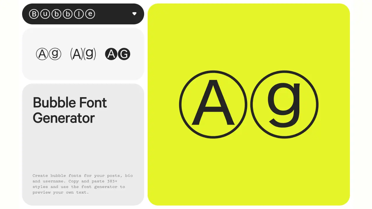 bubble letters generator